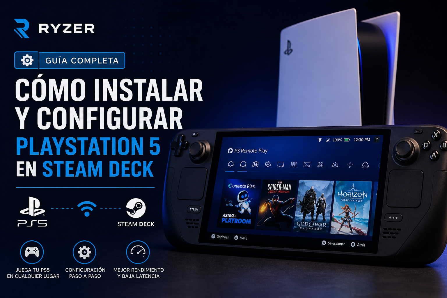 🎮 Cómo conectar la Steam Deck a PS5 con Chiaki y jugar desde casa o fuera de ella