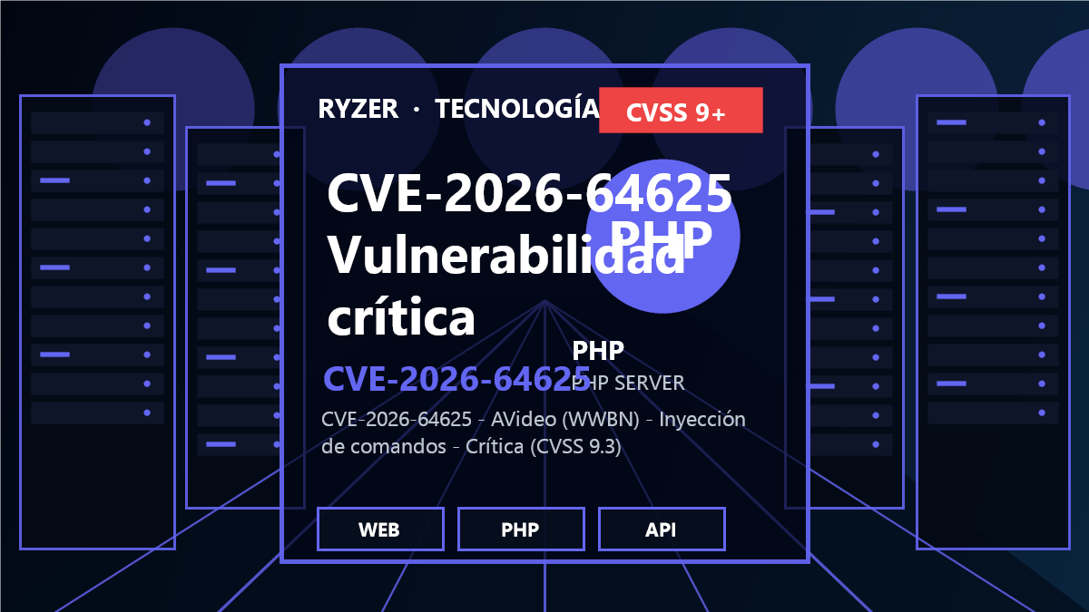 CVE-2026-64625: Vulnerabilidad crítica en AVideo permite inyección de comandos