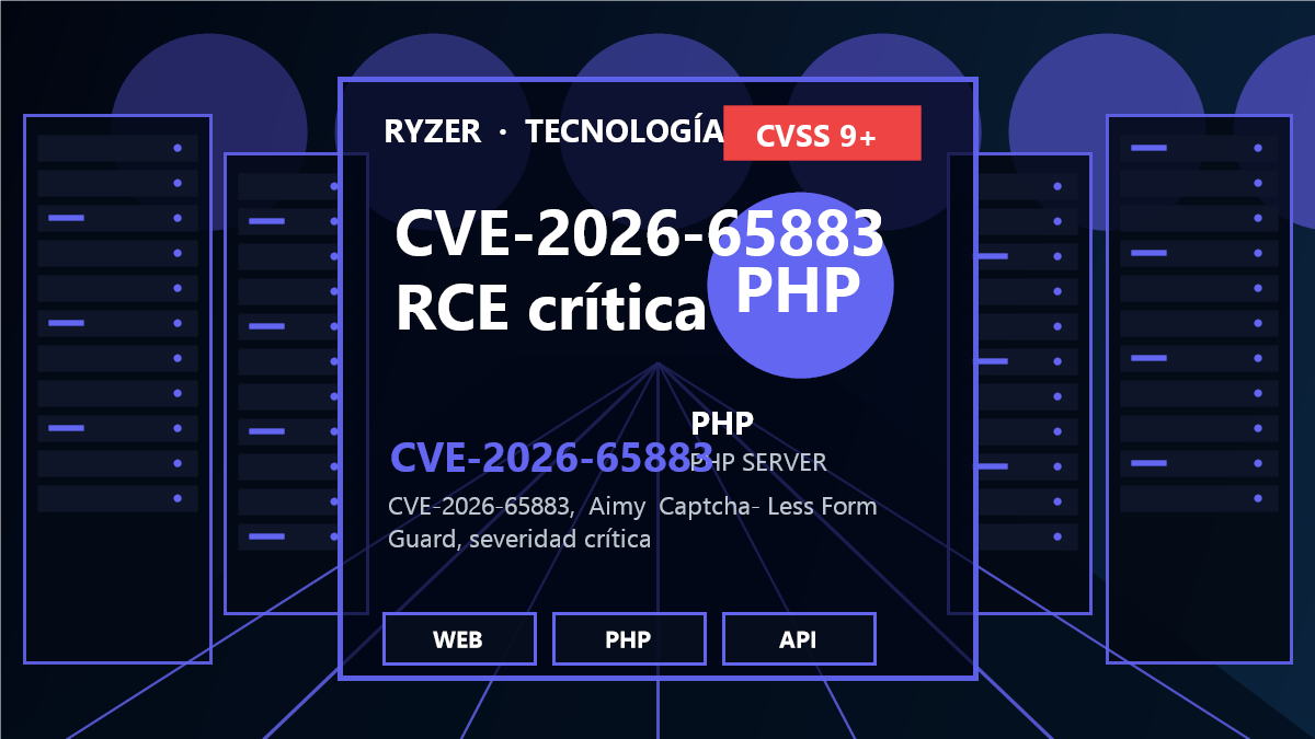CVE-2026-65883: RCE crítica en Aimy Captcha‑Less Form Guard