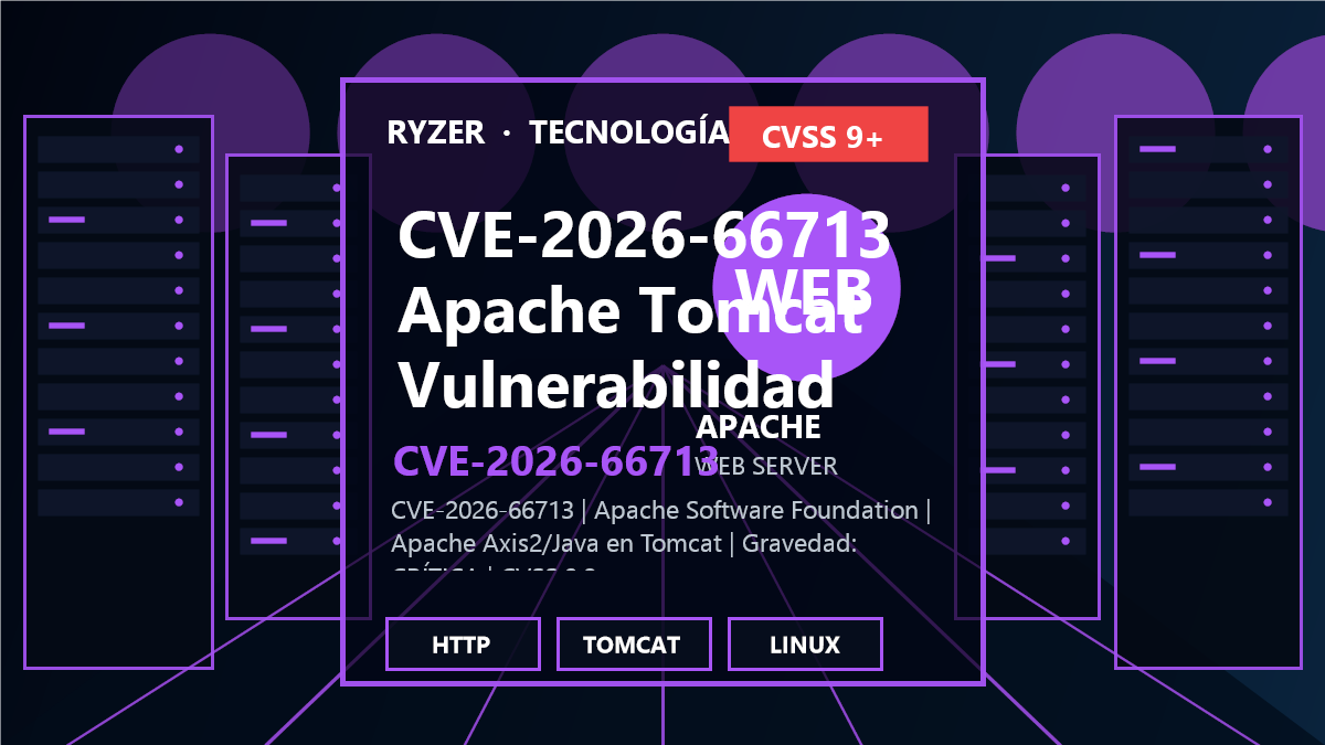 CVE-2026-66713: vulnerabilidad crítica en Apache Tomcat