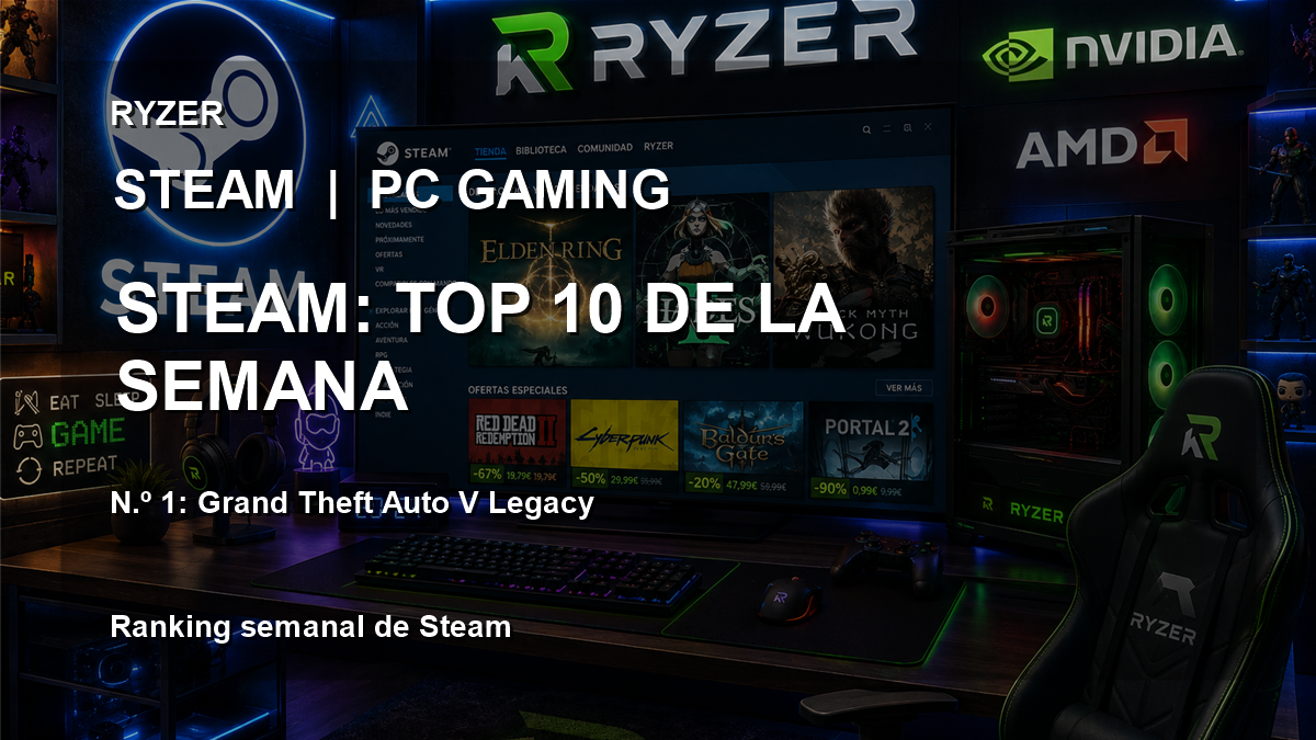 Los 10 juegos de Steam más jugados y mejor valorados de la semana