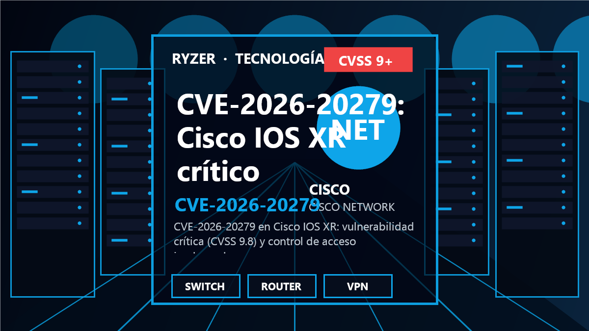 CVE-2026-20279: Vulnerabilidad crítica en Cisco IOS XR