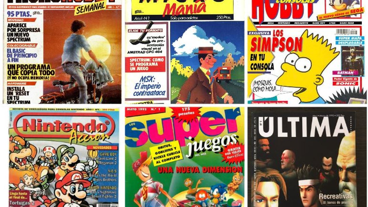 Imagen icónica que inaugura la era de las revistas de videojuegos en España, mostrando el primer ejemplar y su precio original.