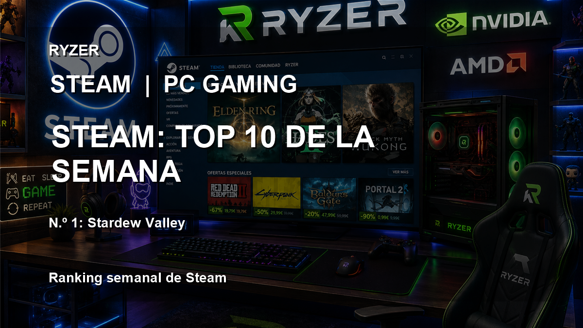 Los 10 juegos de Steam más jugados y mejor valorados de la semana