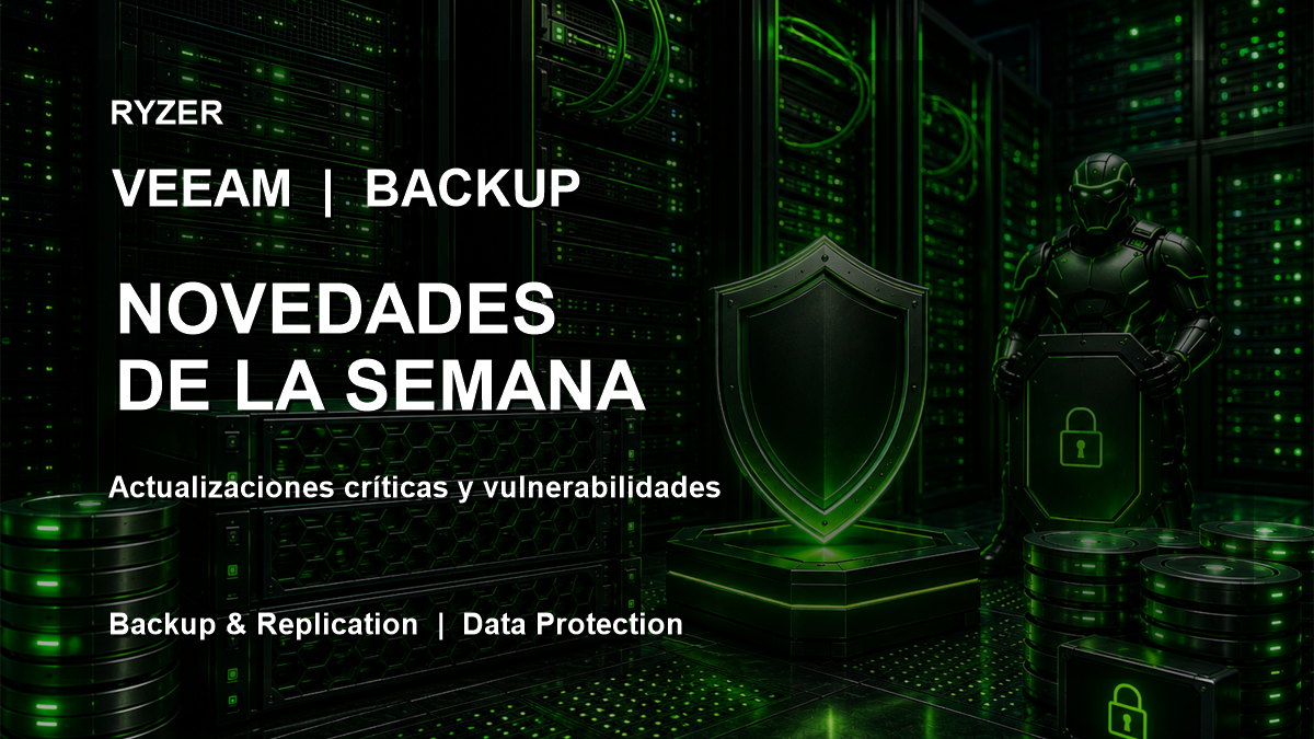 Novedades Veeam Backup & Replication – 21/09/2026 a 29/09/2026