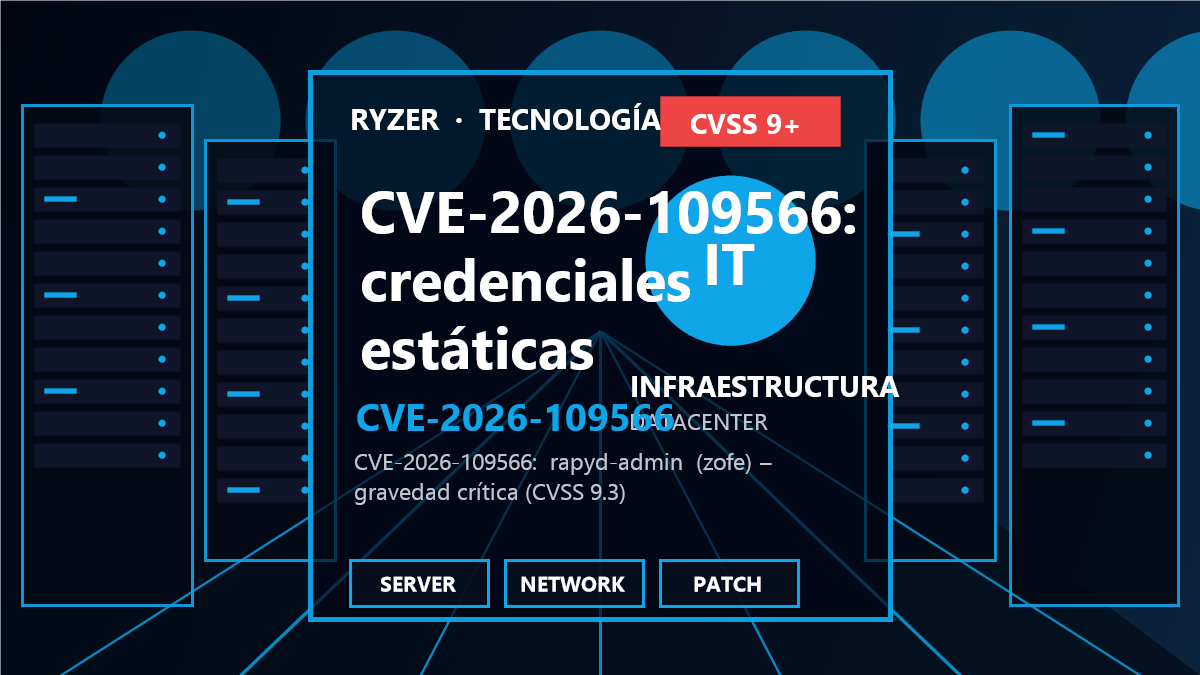 CVE-2026-109566: Credenciales estáticas críticas en rapyd-admin